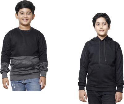 MTI FASHIONS Full Sleeve Solid Boys Sweatshirt