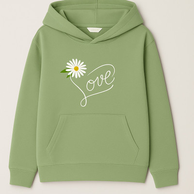 Prinsoo Full Sleeve Self Design Girls Sweatshirt