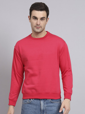 OBAAN Full Sleeve Solid Men Sweatshirt