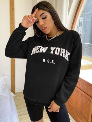 PWTI Full Sleeve Printed Women Sweatshirt