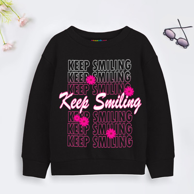 Trampoline Full Sleeve Graphic Print Girls Sweatshirt