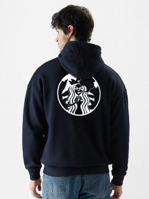 CZC Full Sleeve Graphic Print, Solid Men Sweatshirt