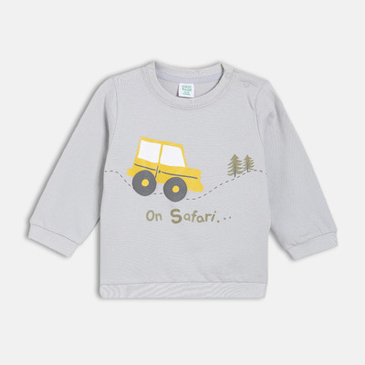 MINI KLUB Full Sleeve Printed Baby Boys Sweatshirt