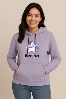 HouseOfCommon Self Design Round Neck Casual Women Purple Sweater