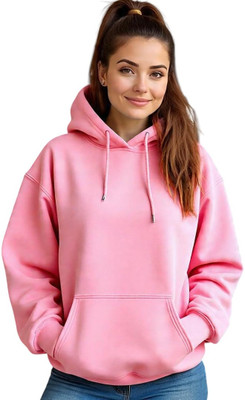 Pwexz Full Sleeve Solid Women Sweatshirt