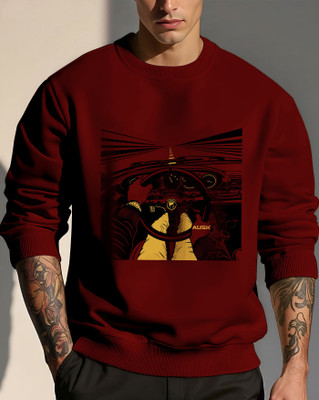 AUSK Full Sleeve Printed Men Sweatshirt