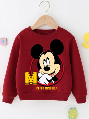 Mimmy Kids Full Sleeve Printed Baby Boys & Baby Girls Sweatshirt