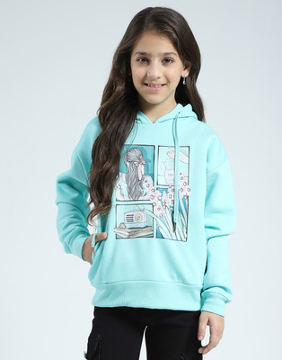 MONTE CARLO Full Sleeve Printed Girls Sweatshirt