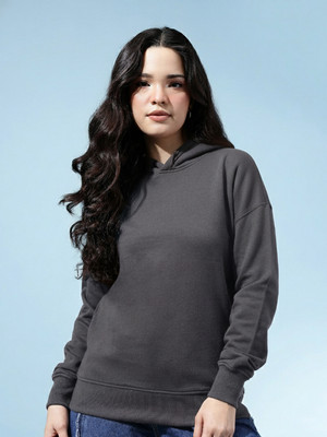 KICKBUDS Full Sleeve Solid Women Sweatshirt
