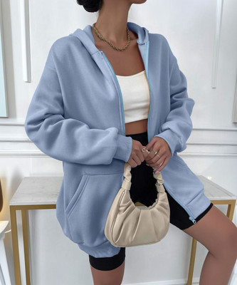 SPOWEARY Full Sleeve Solid Women Sweatshirt