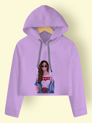 TOPTUDE Full Sleeve Printed Girls Sweatshirt