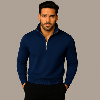 MACK JONNEY Full Sleeve Solid Men Sweatshirt