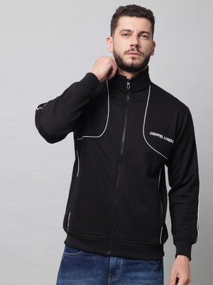 GRIFFEL Full Sleeve Self Design Men Sweatshirt