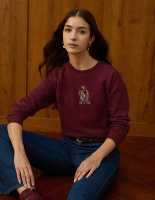U.S. POLO ASSN. Full Sleeve Printed Women Sweatshirt