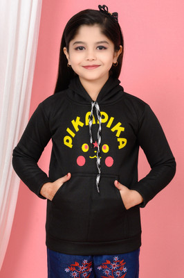 ELAN FASHION Full Sleeve Graphic Print Girls Reversible Sweatshirt