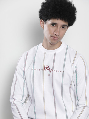The Indian Garage Co. Full Sleeve Striped Men Sweatshirt