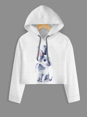ZENWREN Full Sleeve Animal Print Girls Sweatshirt