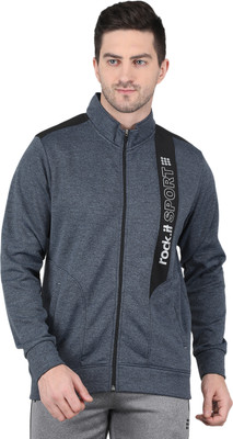 Rock.it Full Sleeve Self Design Men Sweatshirt
