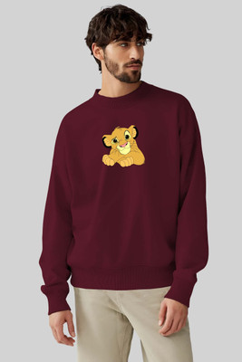 I SENSE Full Sleeve Geometric Print Men Sweatshirt