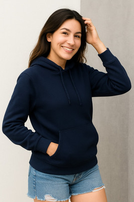 DAPPERS THREADS Full Sleeve Solid Women Sweatshirt