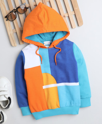BUMZEE Full Sleeve Color Block Baby Boys Sweatshirt