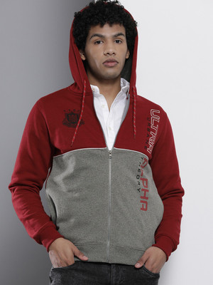 The Indian Garage Co. Full Sleeve Color Block Men Sweatshirt