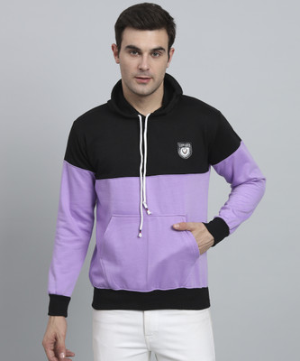 HELL BOUND Full Sleeve Color Block Men Sweatshirt
