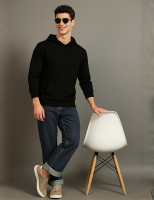 DIBBY Full Sleeve Solid Men Sweatshirt