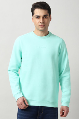 PETER ENGLAND Full Sleeve Solid Men Sweatshirt