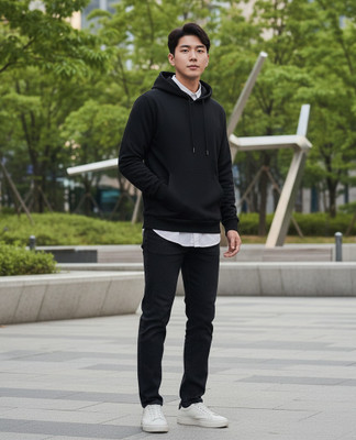 Ashkart Full Sleeve Solid Men Sweatshirt