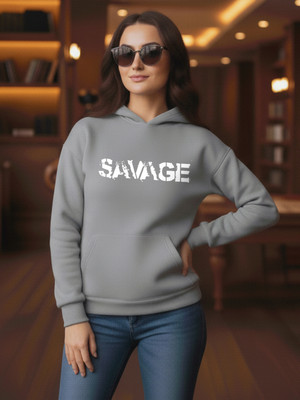 Leotude Full Sleeve Solid Women Sweatshirt