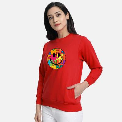 METRONAUT Full Sleeve Graphic Print Women Sweatshirt