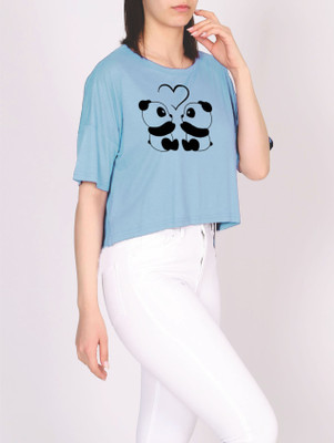 AVSENTERPRISE FASHION Short Sleeve Solid Women Sweatshirt