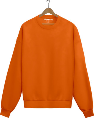 VORDROB Full Sleeve Solid Men Sweatshirt