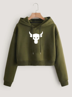 HOC Full Sleeve Printed Women Sweatshirt