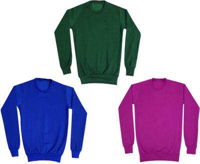 KAVYA Full Sleeve Solid Boys Sweatshirt