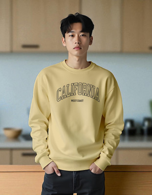 flyind Full Sleeve Graphic Print Men Reversible Sweatshirt