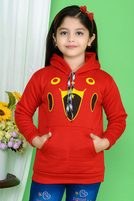 N C FASHION Full Sleeve Graphic Print Girls Sweatshirt