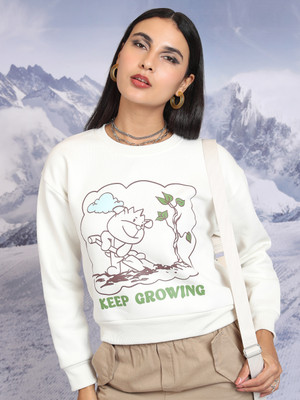 Tokyo Talkies Full Sleeve Printed Women Sweatshirt
