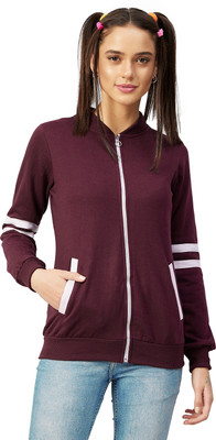 ATHENA Full Sleeve Striped Women Sweatshirt
