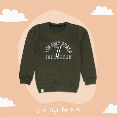 Color Hunt Full Sleeve Printed Boys Sweatshirt