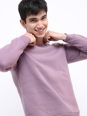 HIGHLANDER Full Sleeve Solid Men Sweatshirt