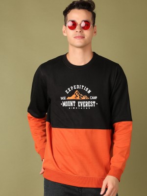 V-MART Full Sleeve Color Block Men Sweatshirt