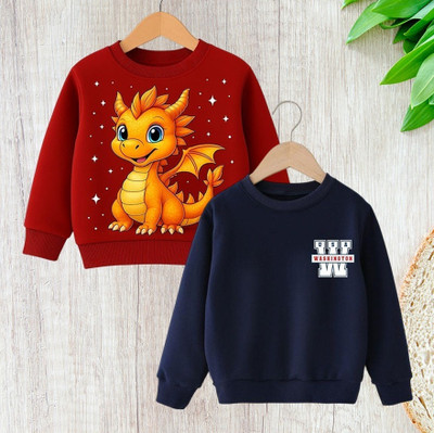 psv fashion Full Sleeve Graphic Print Baby Boys & Baby Girls Sweatshirt