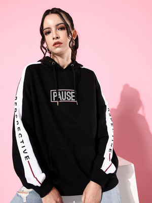 Roadster Full Sleeve Printed Women Reversible Sweatshirt