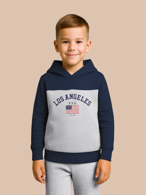 Hellcat Full Sleeve Color Block Boys Sweatshirt