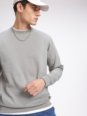 XYRIS Full Sleeve Solid Men Sweatshirt
