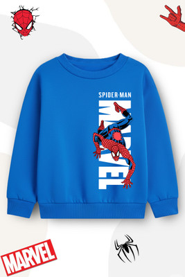 MARVEL BY MISS & CHIEF Full Sleeve Graphic Print Boys Sweatshirt