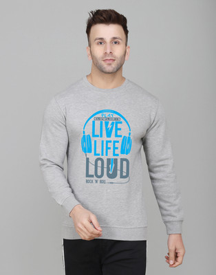TEEFOX Full Sleeve Printed Men Sweatshirt