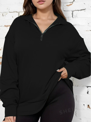 HouseOfCommon Full Sleeve Solid Women Sweatshirt